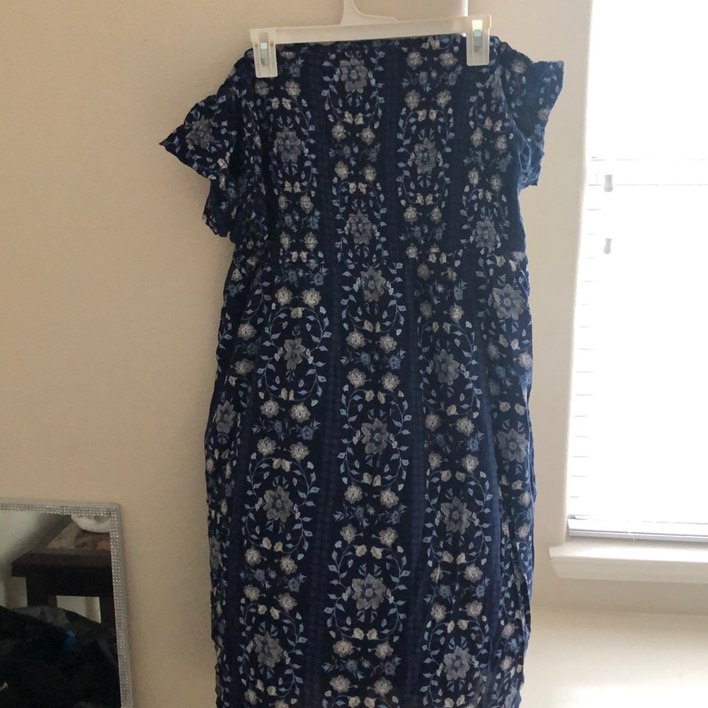 Old Navy floral print off the shoulder dreess